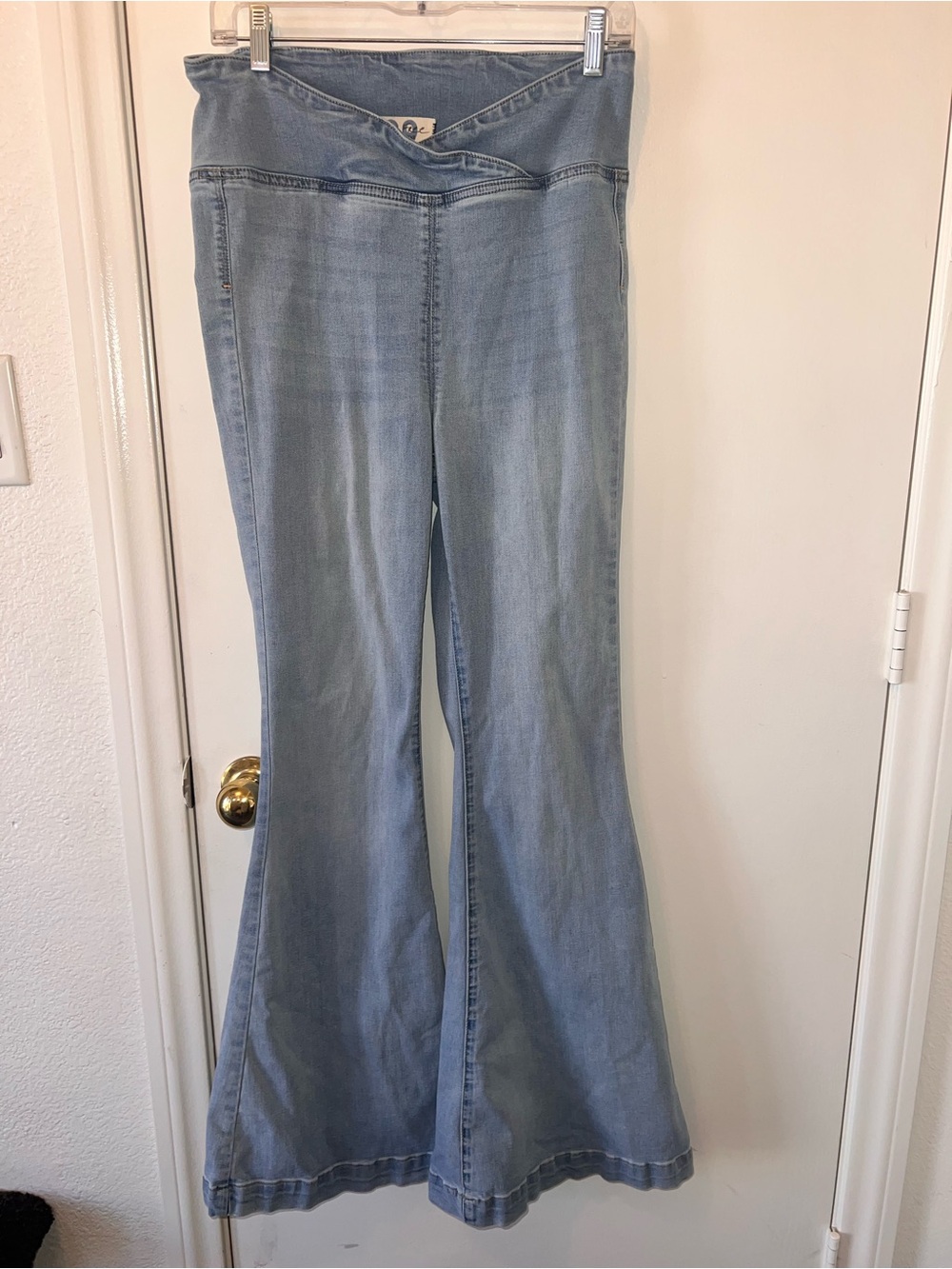 We The Free Light Blue Flare Jeans with V-Waistband